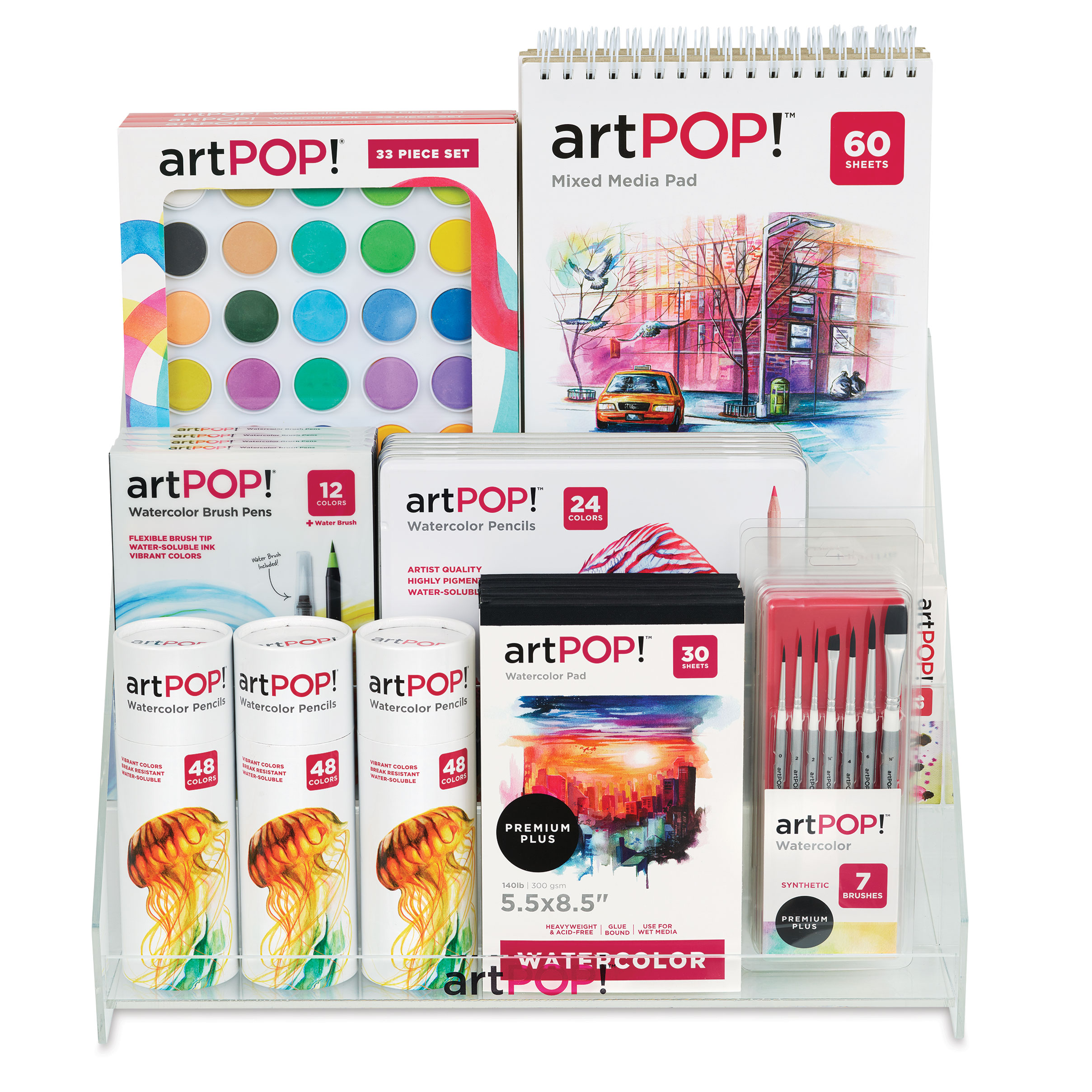 artPOP! Watercolor Sets and Countertop Display