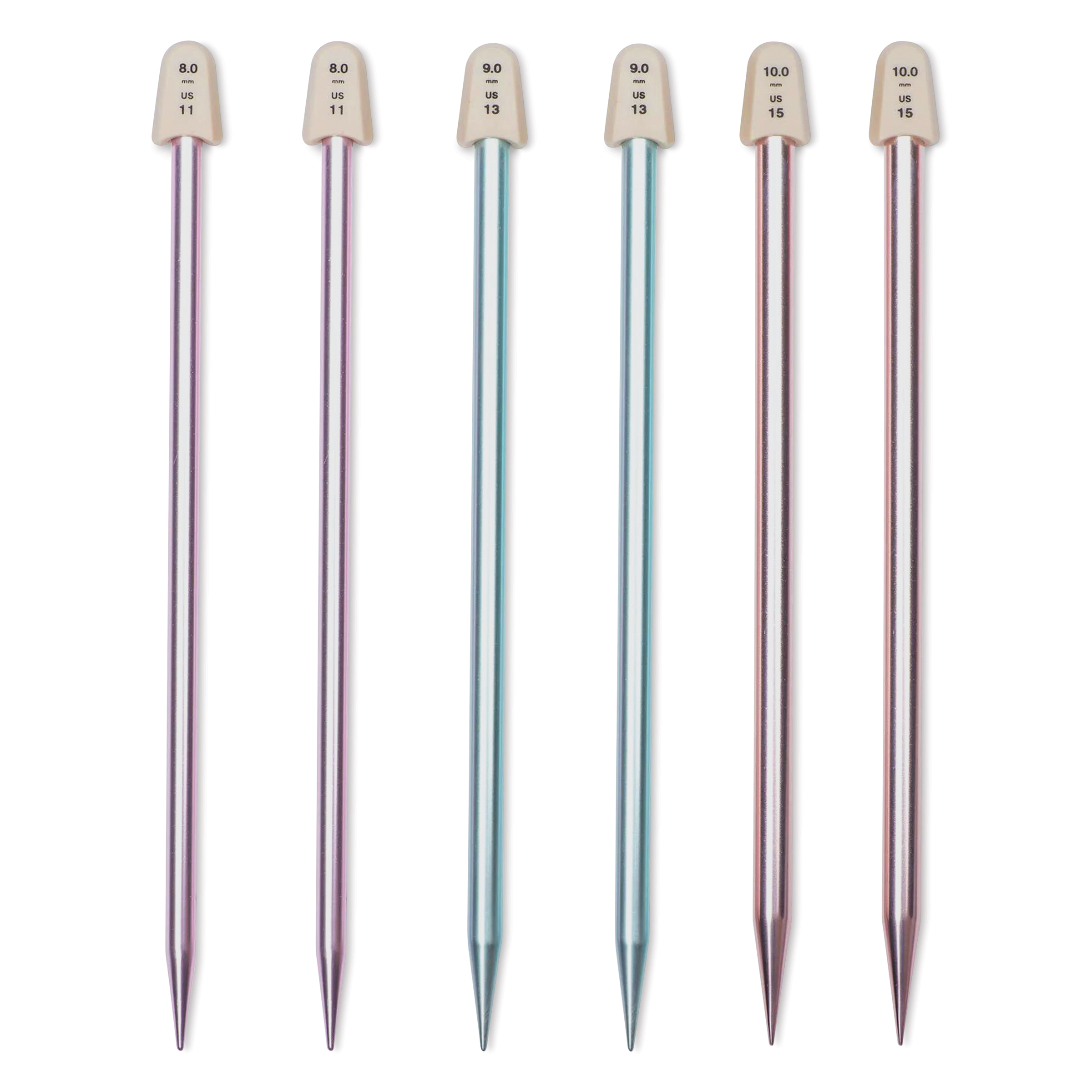 Susan Bates Silvalume Single Point Knitting Needles and Sets