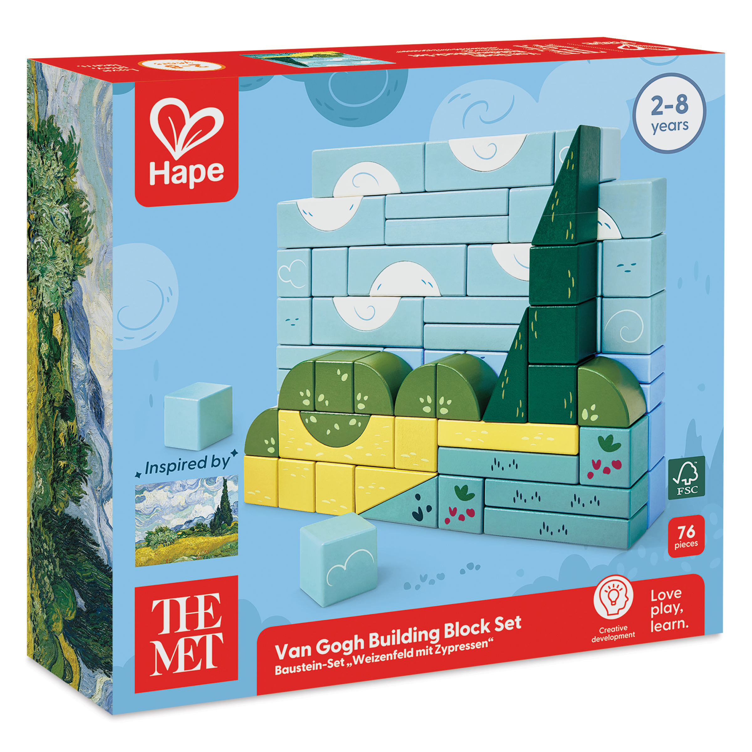 Hape x The Met Van Gogh Building Block Set