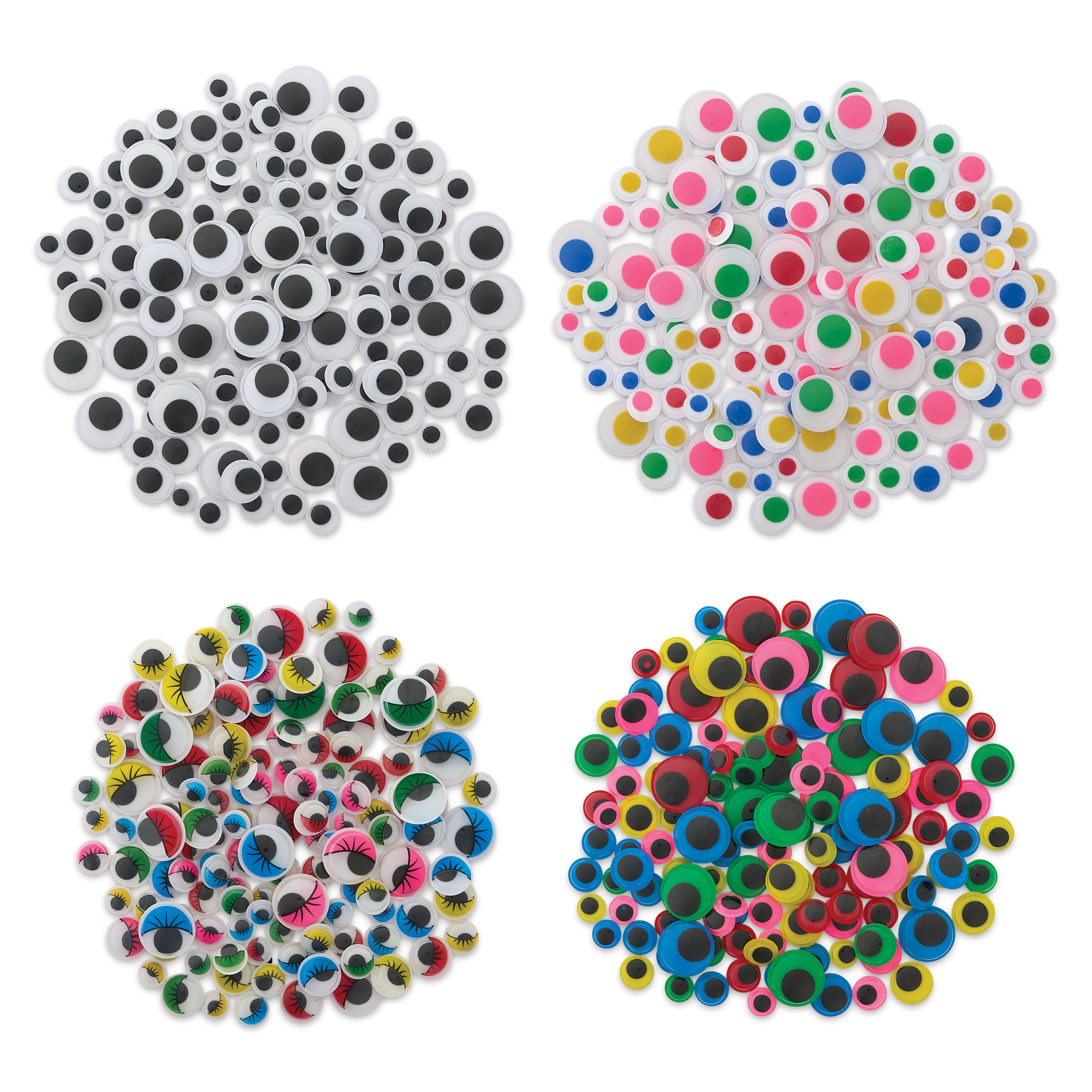 Creative Arts by Charles Leonard Painted Wiggle Eyes Variety Pack
