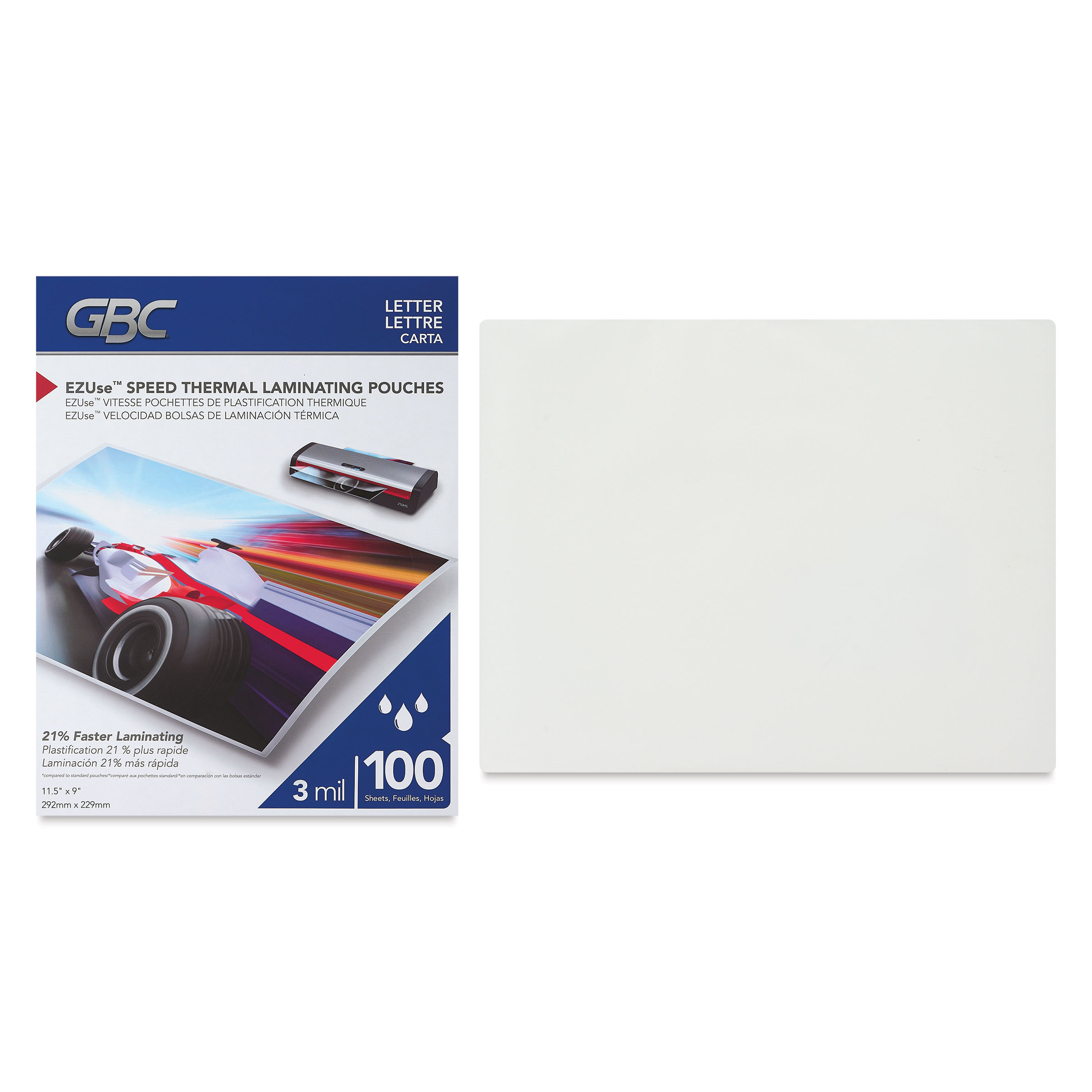 GBC EZUse Speed Thermal Laminating Pouches