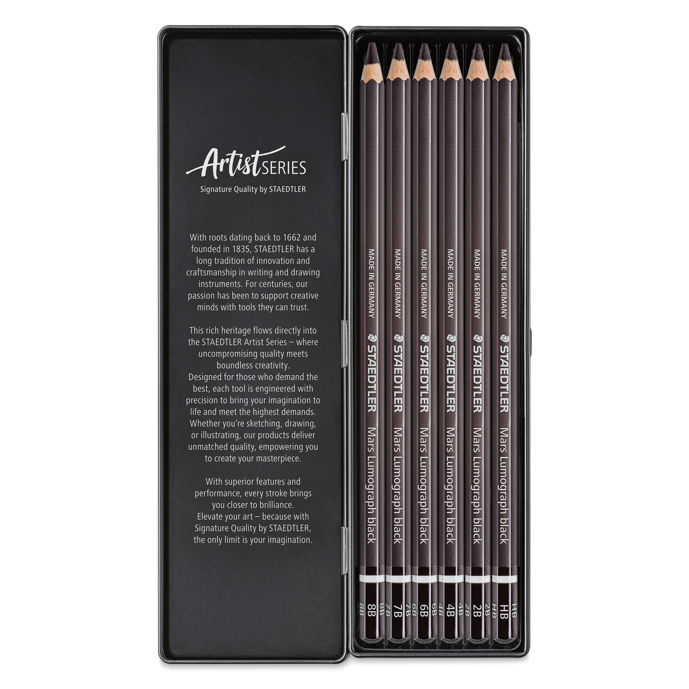 Staedtler Mars Lumograph Black Drawing Pencils and Set