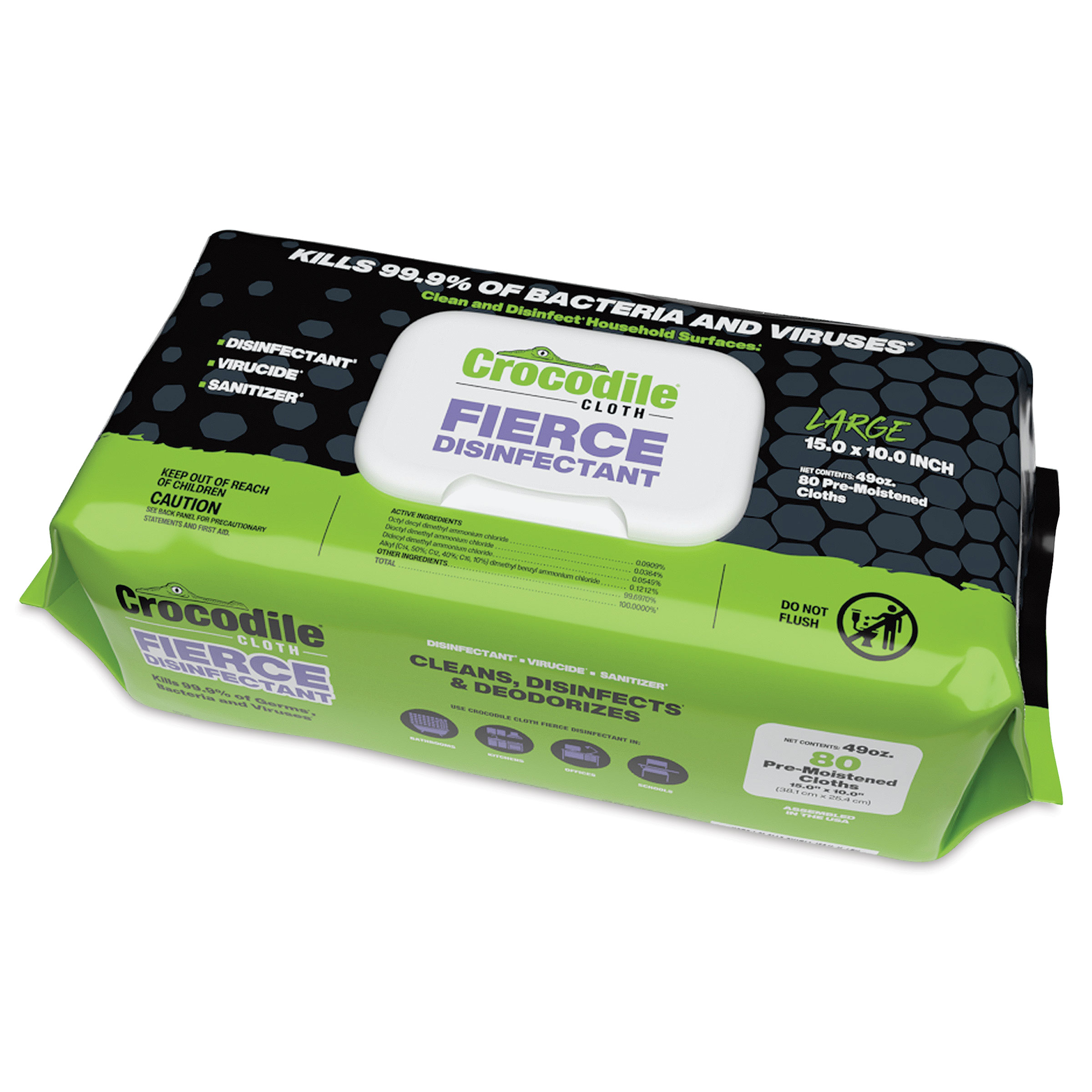 Crocodile Cloth Fierce Disinfectant Wipes