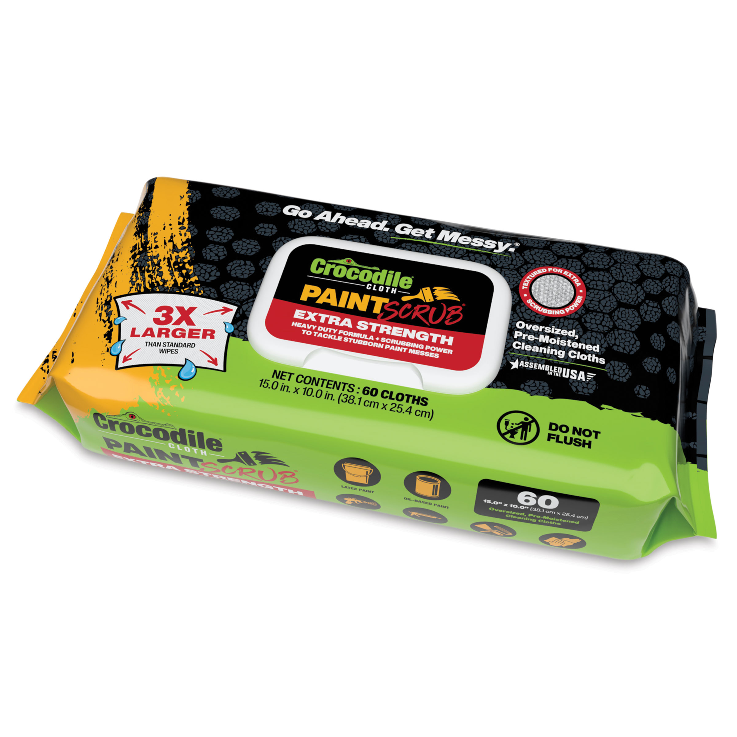 Crocodile Cloth Paint Scrub Wipes