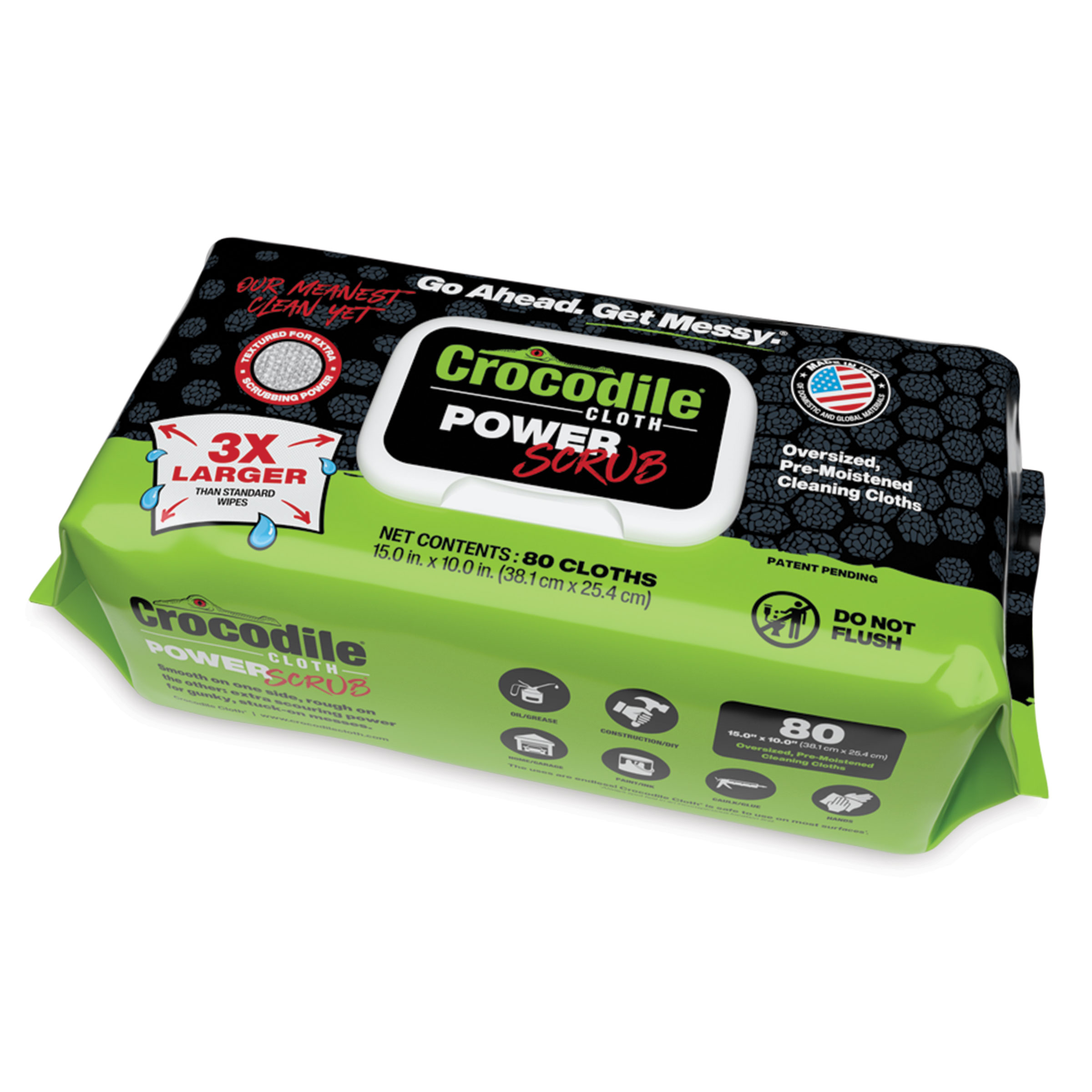 Crocodile Cloth Power Scrub Wipes