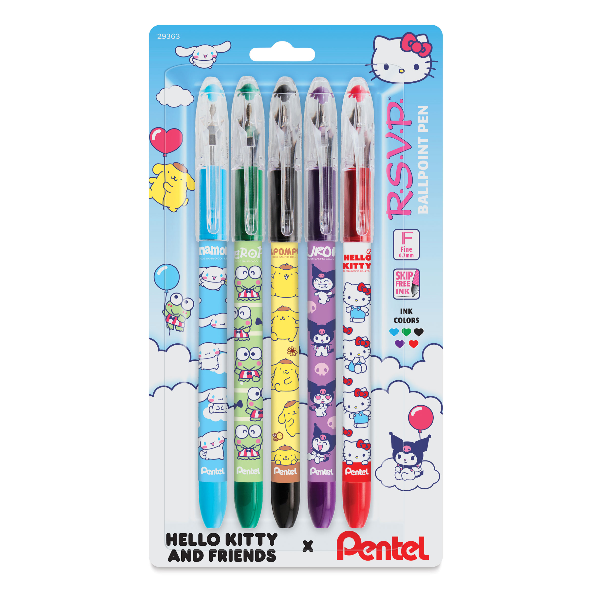 Pentel RSVP Colors Ballpoint Pen Set