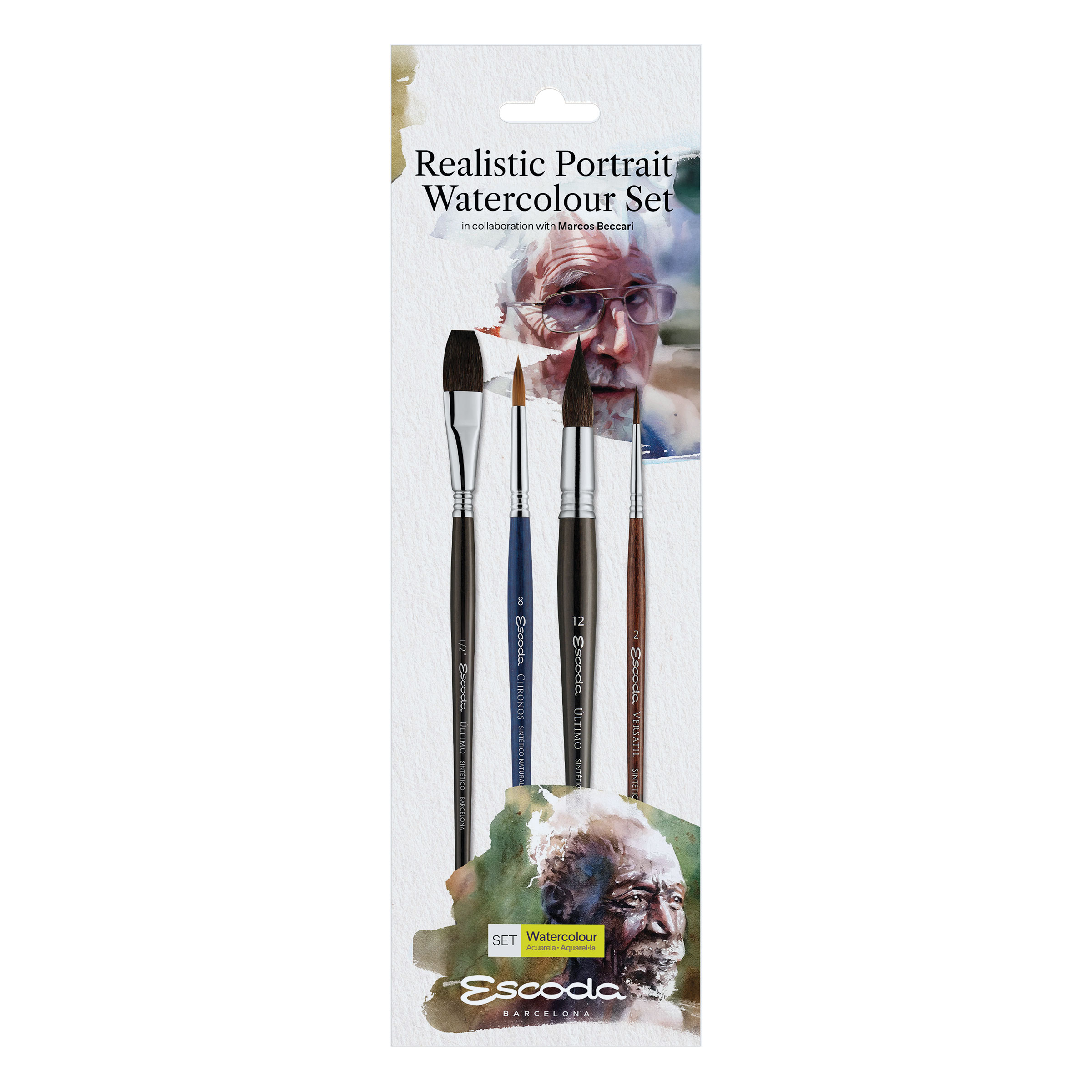 Escoda Realistic Portrait Watercolor Brush Set