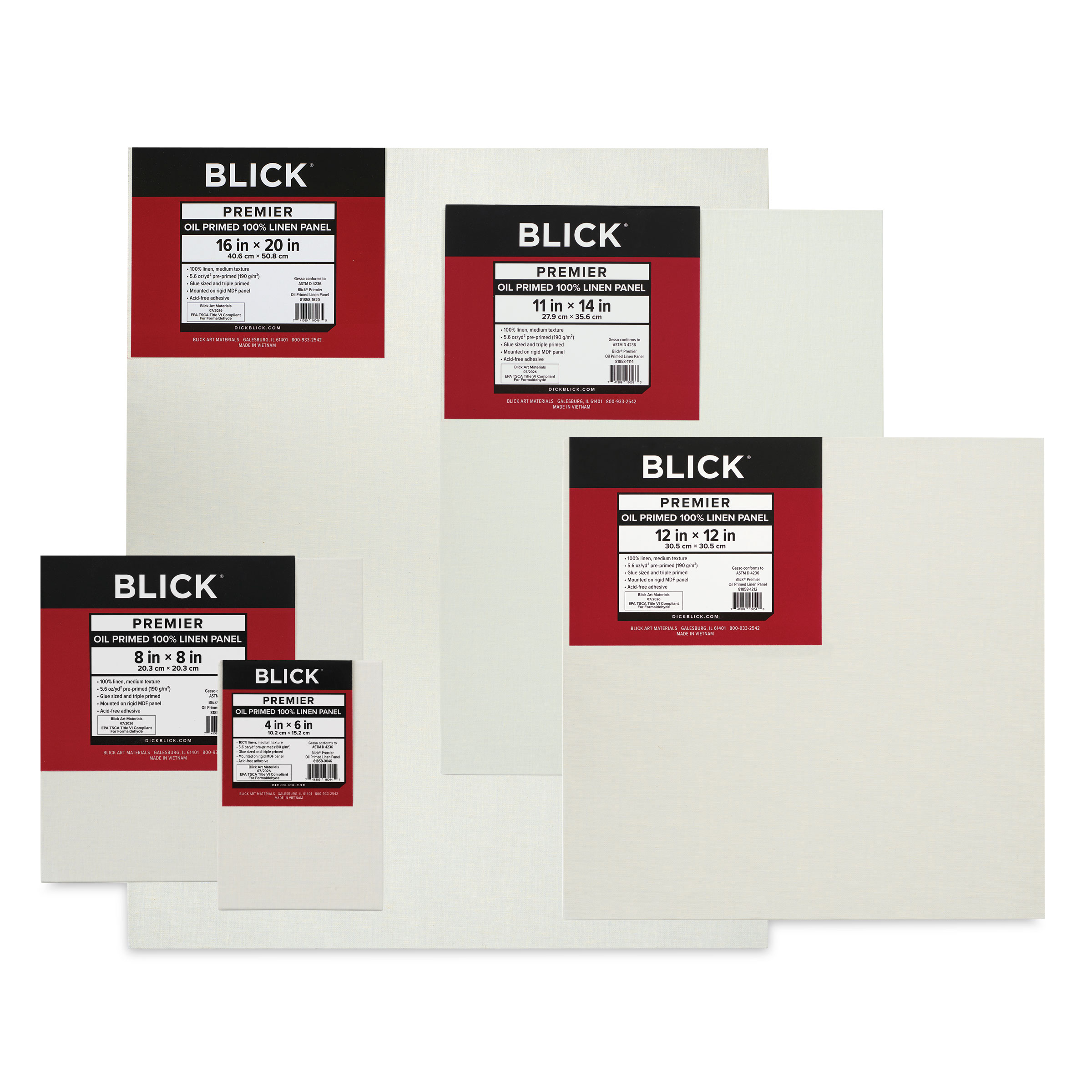 Blick Premier Oil-Primed 100% Linen Canvas Panels