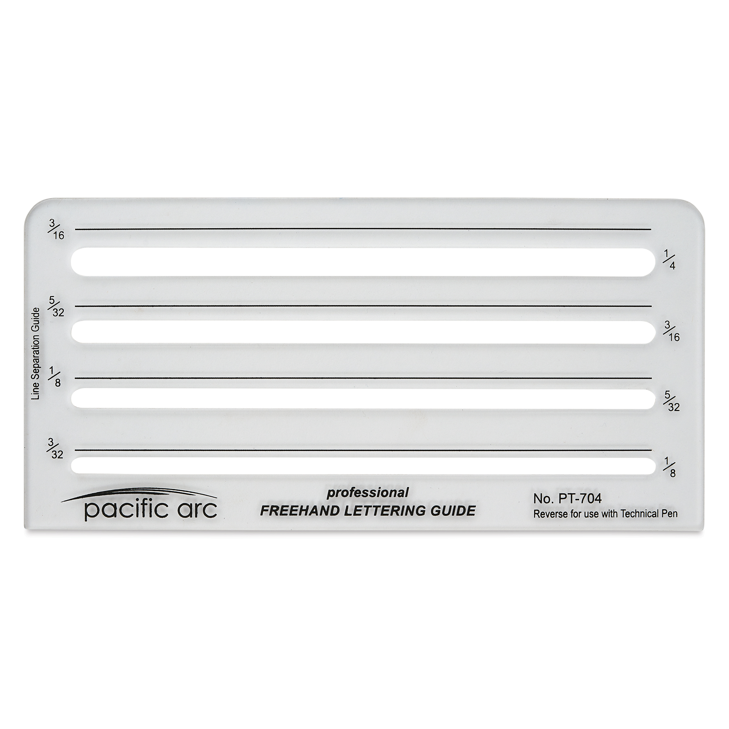 Pacific Arc Freehand Lettering Template