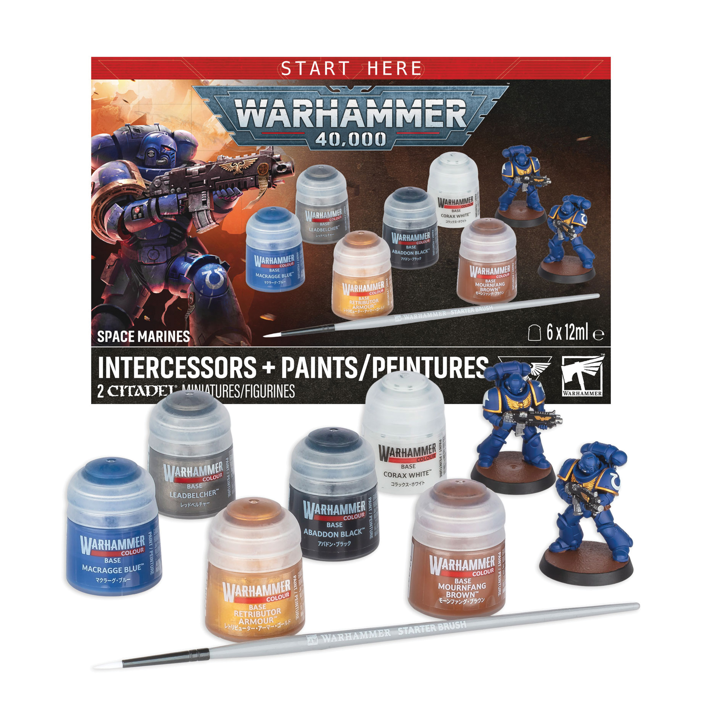 Warhammer Space Marines Infernus Marines and Paints Set 