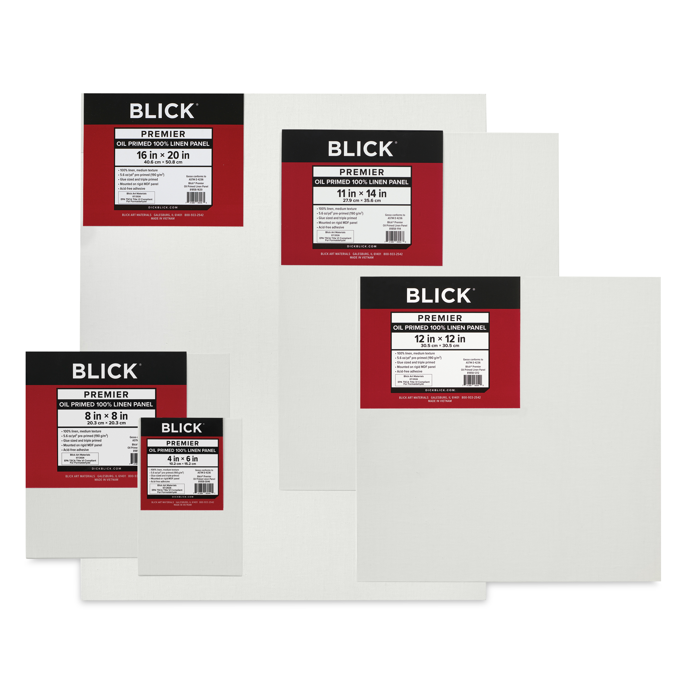 Blick Premier Oil-Primed 100% Linen Canvas Panels